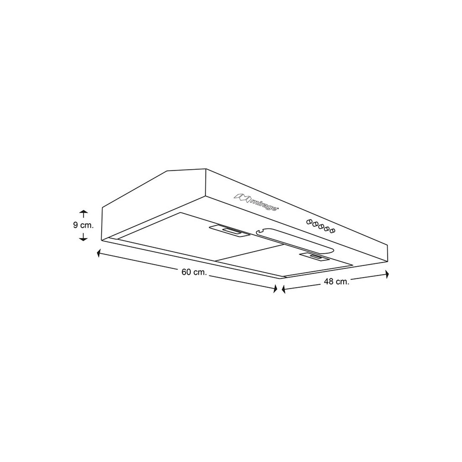 Campana Extractora Mirage 60 cms MCV60US MRG011 - Image 6